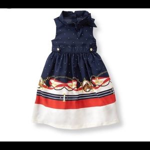 Janie and jack equestrian blue dress